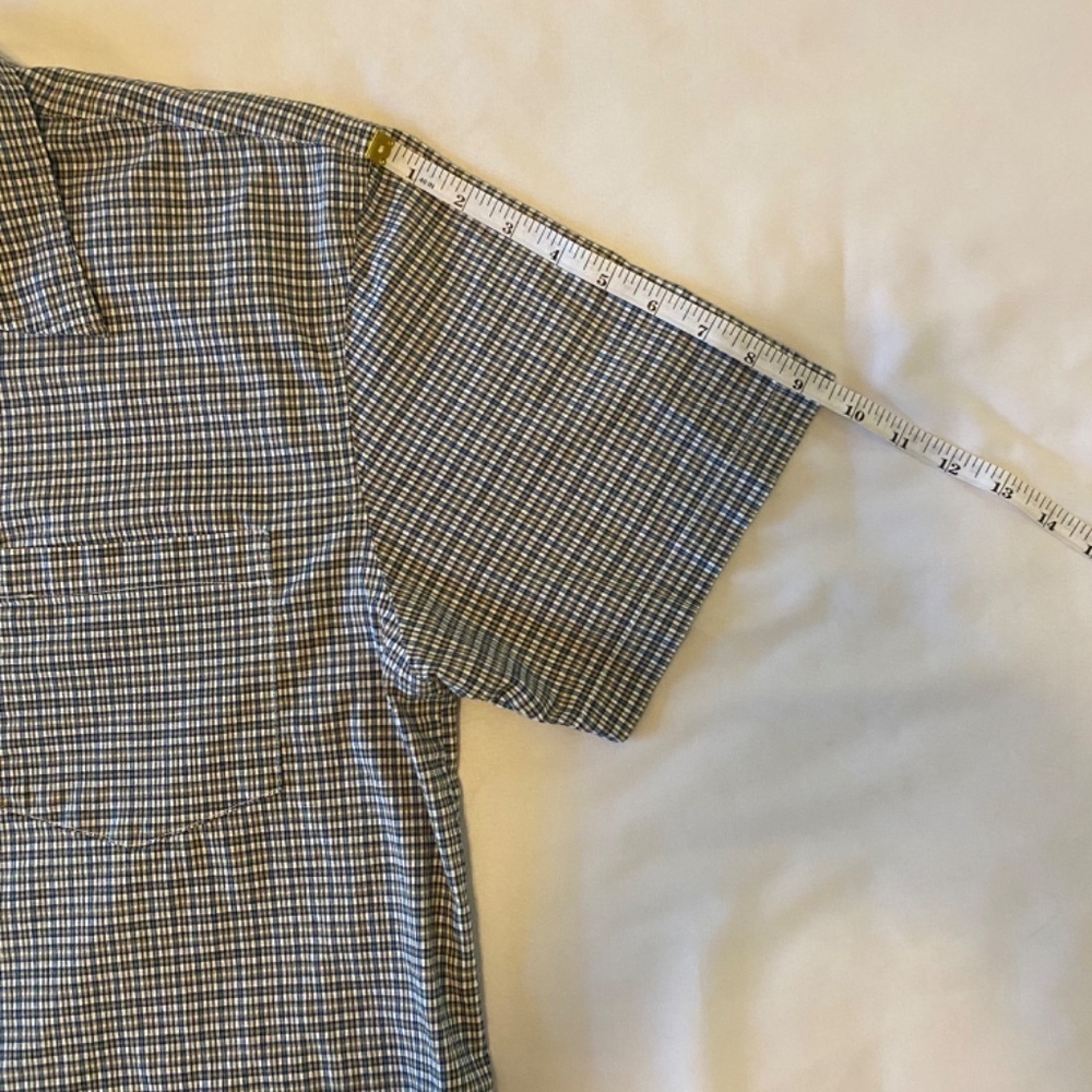 Pineapple Connection- Men's-Plaid-Button Down-Short Sleeve-Size Large - Picture 4 of 7